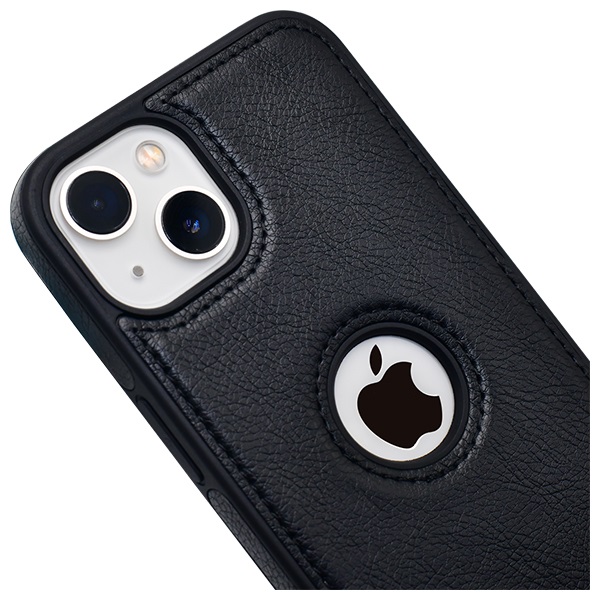 iPhone 13 leather case back cover black india product Listing 1