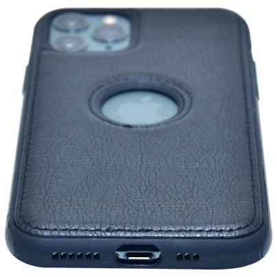 iPhone 11 Pro leather case back cover black india product 8