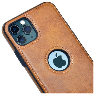 iPhone 11 Pro max leather case back cover brown india product 2
