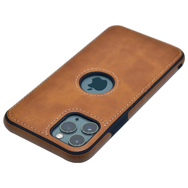 iPhone 11 Pro max leather case back cover brown india product 3