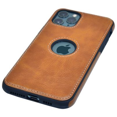 iPhone 11 Pro max leather case back cover brown india product 4