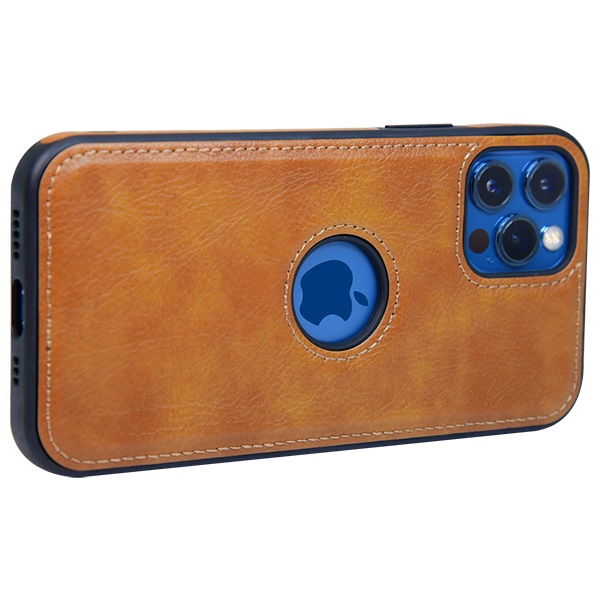 iPhone 12 Pro leather case back cover brown india product 10