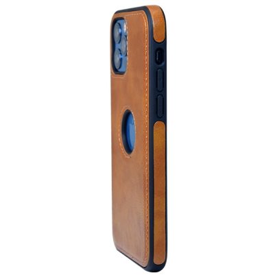 iPhone 12 Pro leather case back cover brown india product 11