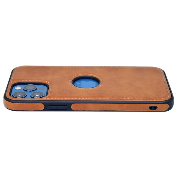 iPhone 12 Pro leather case back cover brown india product 4