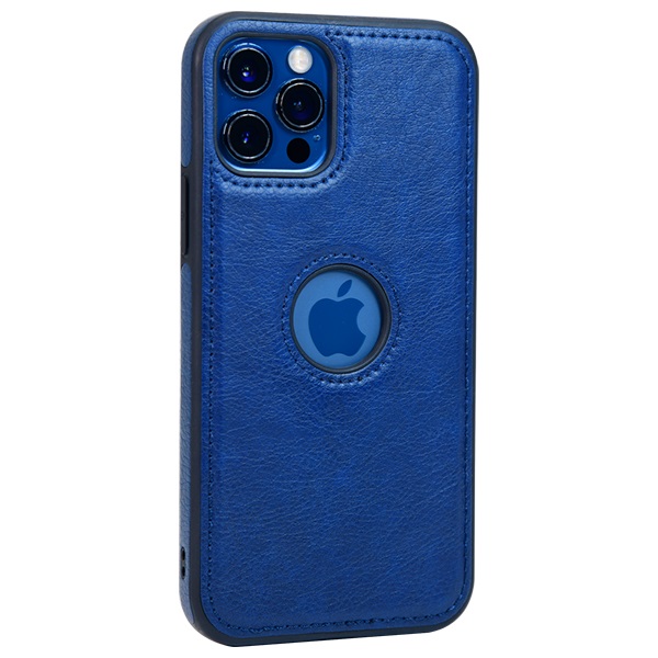 iPhone 12 Pro max leather case back cover blue india product 11