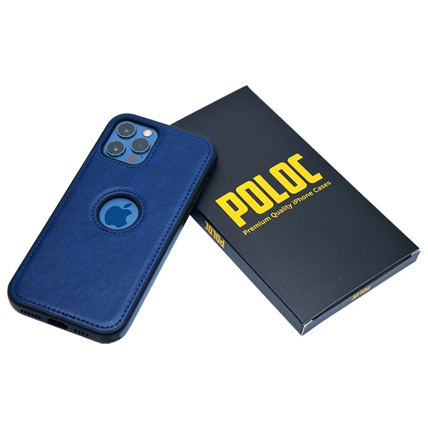 iPhone 12 Pro max leather case back cover blue india product 13