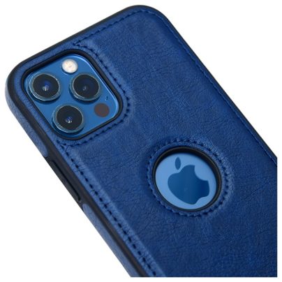 iPhone 12 Pro max leather case back cover blue india product 2