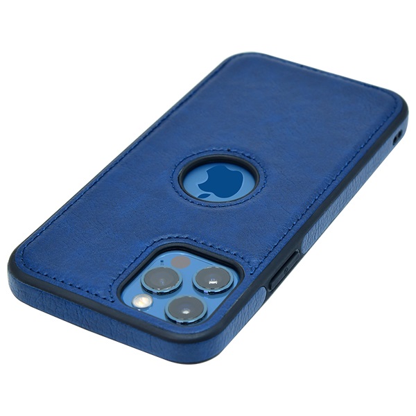 iPhone 12 Pro max leather case back cover blue india product 3