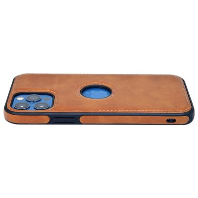 iPhone 12 Pro max leather case back cover brown india product 4