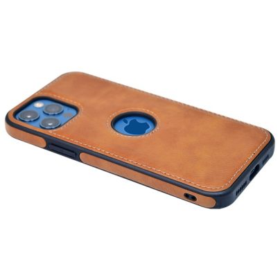 iPhone 12 Pro max leather case back cover brown india product 7