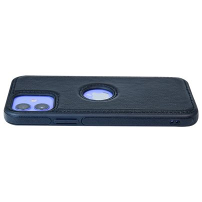 iPhone 12 leather case back cover black india product 6