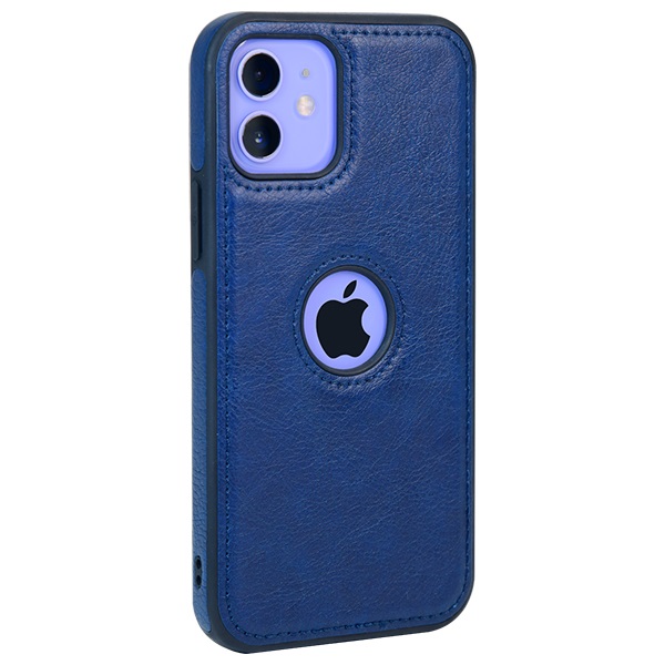 iPhone 12 leather case back cover blue india product 12