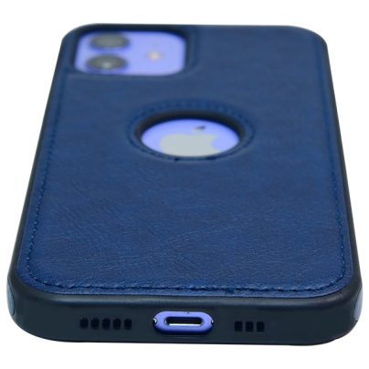 iPhone 12 leather case back cover blue india product 7