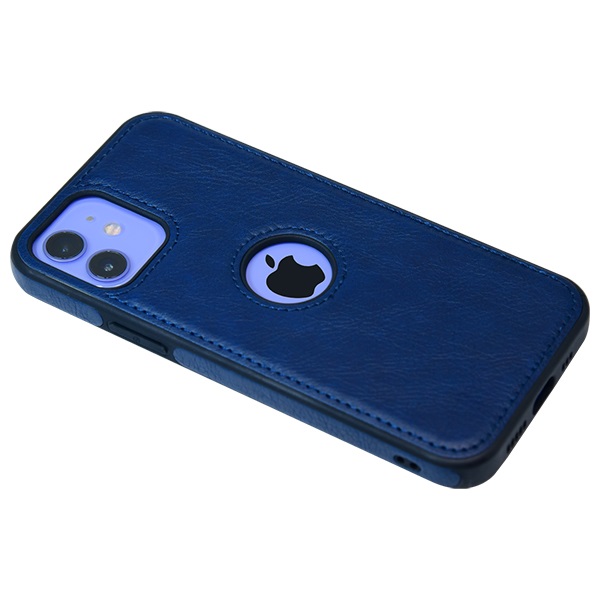 iPhone 12 leather case back cover blue india product 8