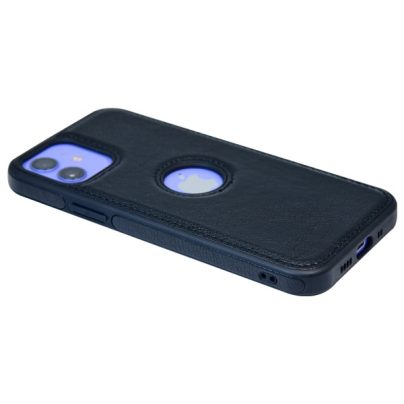 iPhone 12 mini leather case back cover black india product 5