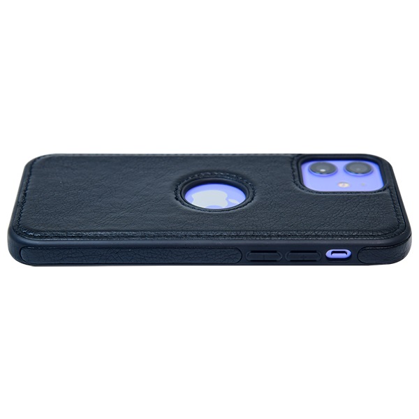 iPhone 12 mini leather case back cover black india product 7