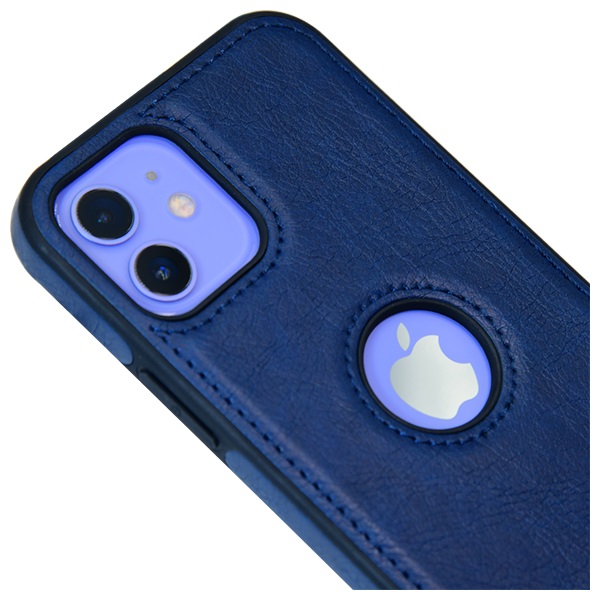 iPhone 12 mini leather case back cover blue india product 2