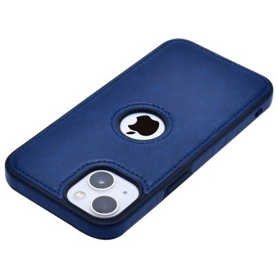 iPhone 13 Mini leather case back cover blue india product 3