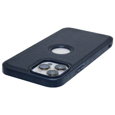 iPhone 13 Pro Max leather case back cover black india product 3