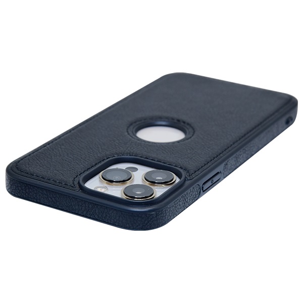 iPhone 13 Pro Max leather case back cover black india product 3