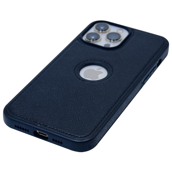 iPhone 13 Pro Max leather case back cover black india product 6