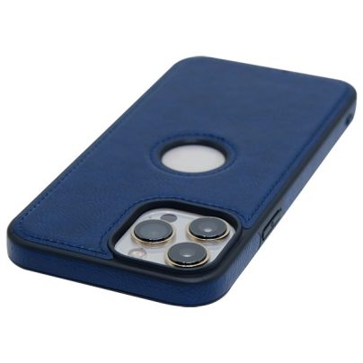 iPhone 13 Pro Max leather case back cover blue india product 3