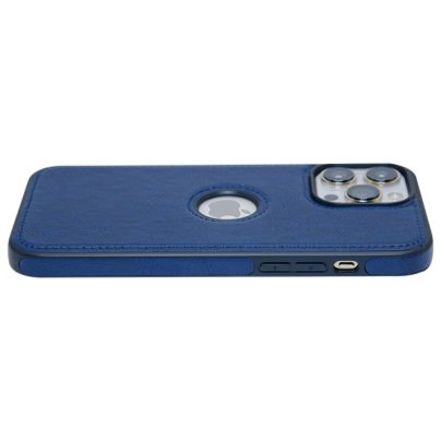 iPhone 13 Pro Max leather case back cover blue india product 6