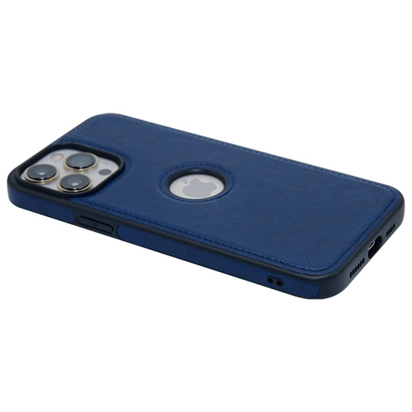 iPhone 13 Pro Max leather case back cover blue india product 8