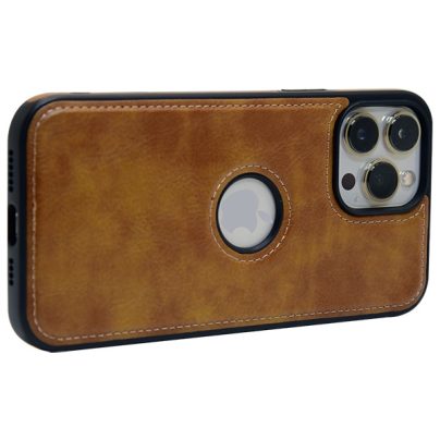 iPhone 13 Pro Max leather case back cover brown india product 10