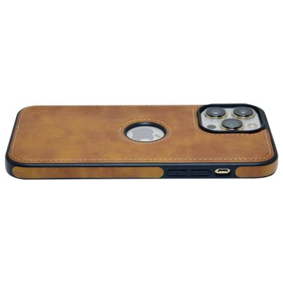 iPhone 13 Pro Max leather case back cover brown india product 6