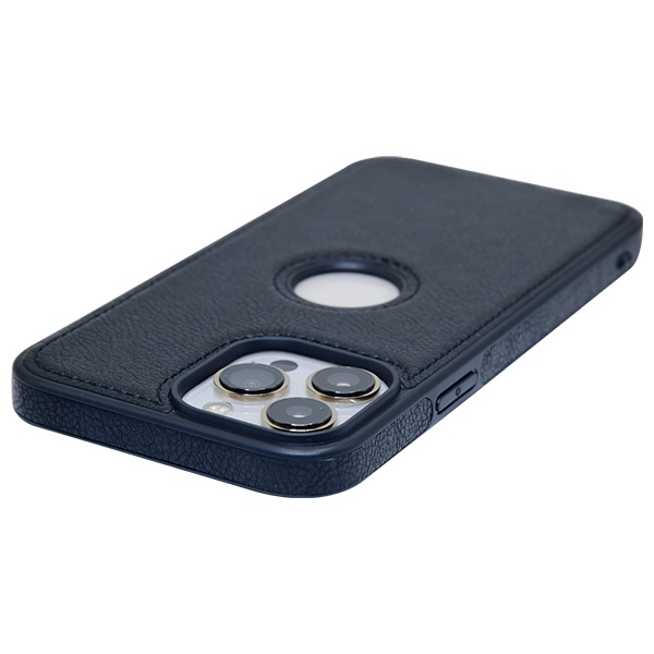 iPhone 13 Pro leather case back cover black india product 3
