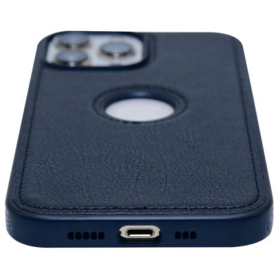 iPhone 13 Pro leather case back cover black india product 7