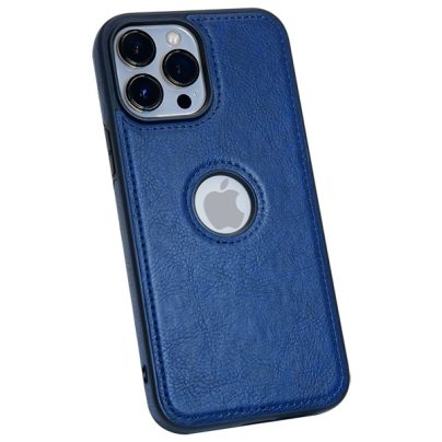 iPhone 13 Pro leather case back cover blue india product 1