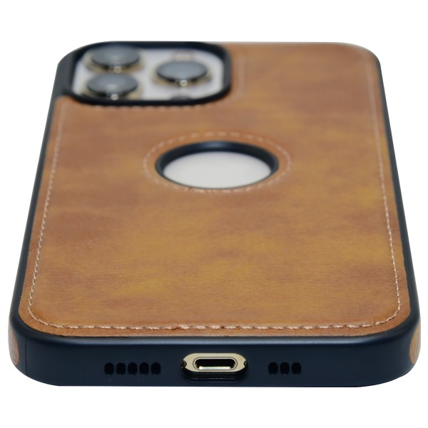 iPhone 13 Pro leather case back cover brown india product 8