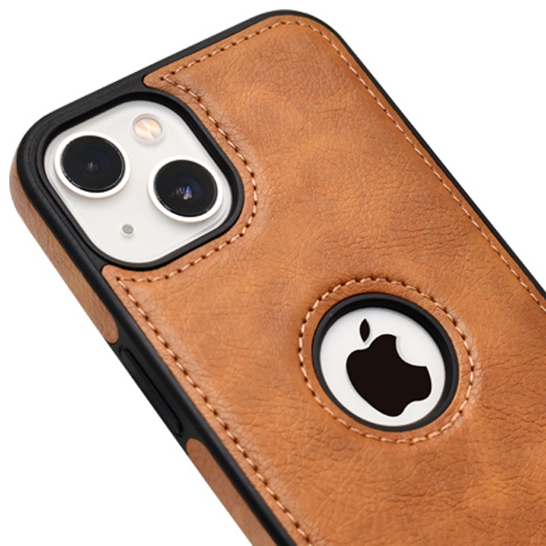 iPhone 13 leather case back cover brown india product Listing 2
