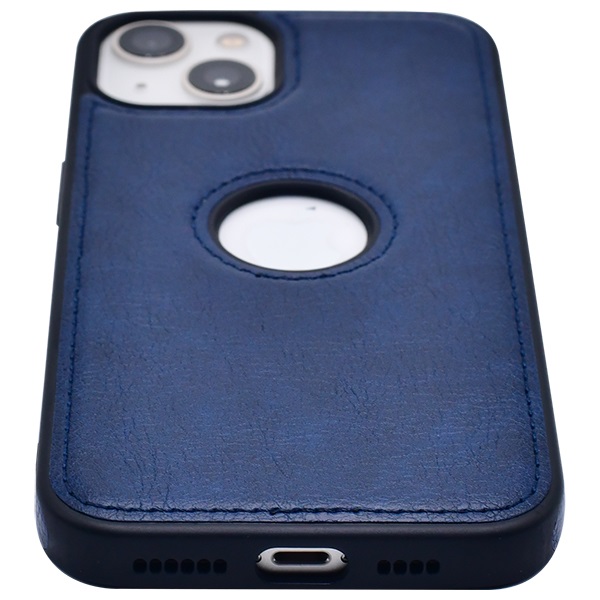 iPhone 14 Plus leather case back cover blue india product 9 1