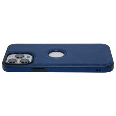 iPhone 14 Pro Max leather case back cover blue india product 5
