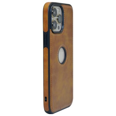 iPhone 14 Pro leather case back cover brown india product 12