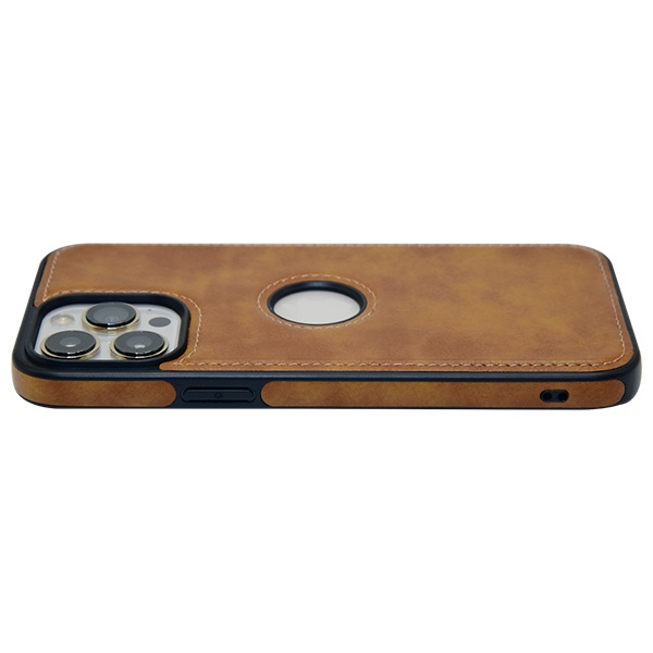iPhone 14 Pro leather case back cover brown india product 5