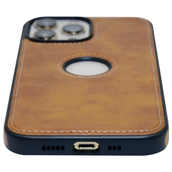 iPhone 14 Pro leather case back cover brown india product 8