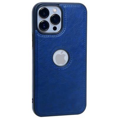 iPhone 15 Pro Max leather case back cover blue india product 12