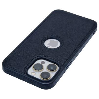 iPhone 15 Pro leather case back cover black india product 11