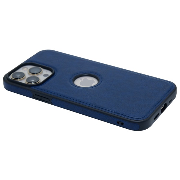 iPhone 15 Pro leather case back cover blue india product 8
