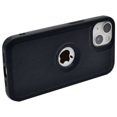iPhone 15 leather case back cover black india product 10