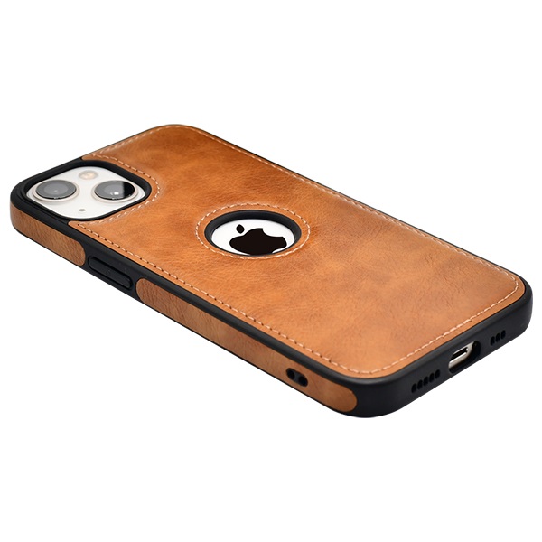 iPhone 15 leather case back cover brown india product 8