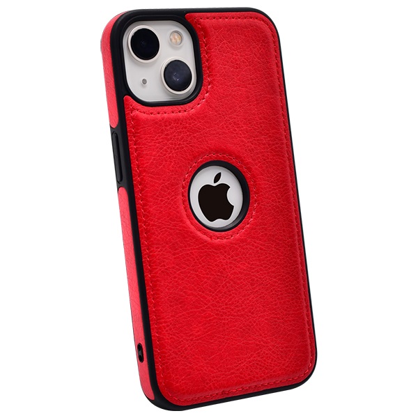 iPhone 15 leather case back cover red india product 1