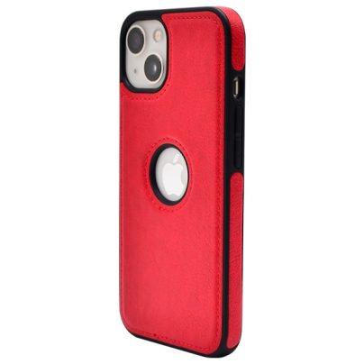 iPhone 15 leather case back cover red india product 11