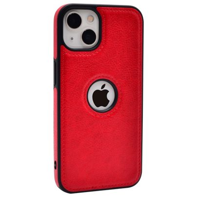 iPhone 15 leather case back cover red india product 12
