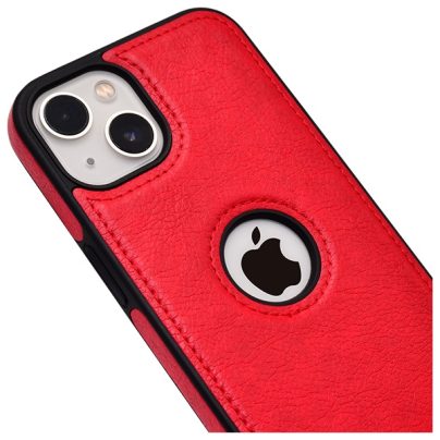 iPhone 15 leather case back cover red india product 2