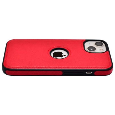 iPhone 15 leather case back cover red india product 5